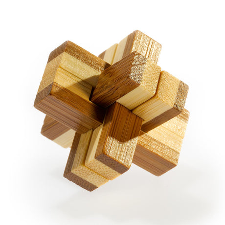 Eureka Puzzle cérébral en bambou 3D noueux ***