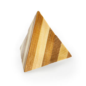Pyramide de puzzle cérébral en bambou Eureka 3D *
