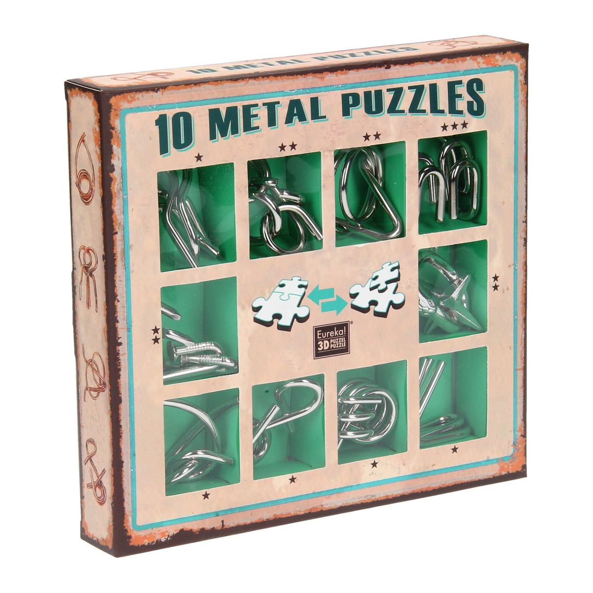 Brain Puzzles Set Green, 10st.