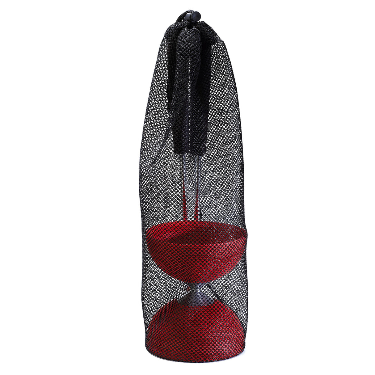 Eureka rubber diabolo with aluminum sticks red