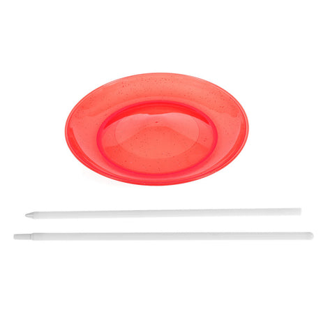 Assiette de jonglerie Eureka avec bâton - rouge