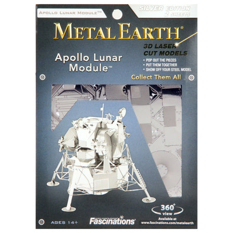 Module lunaire Apollo en métal, édition argent