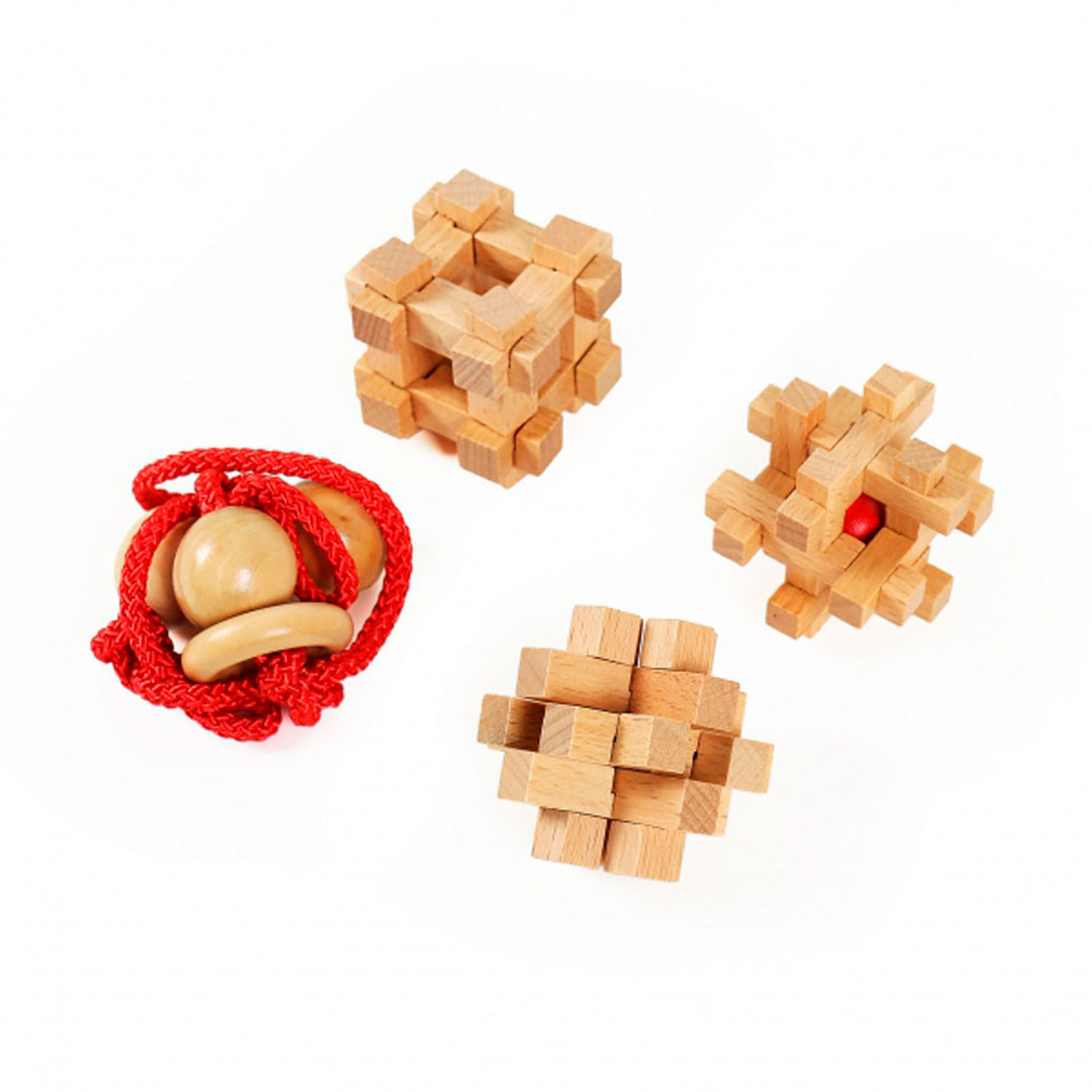 Eureka Wooden Brain Puzzles Extreme, 4st.