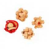 Eureka Wooden Brain Puzzles Extreme, 4st.