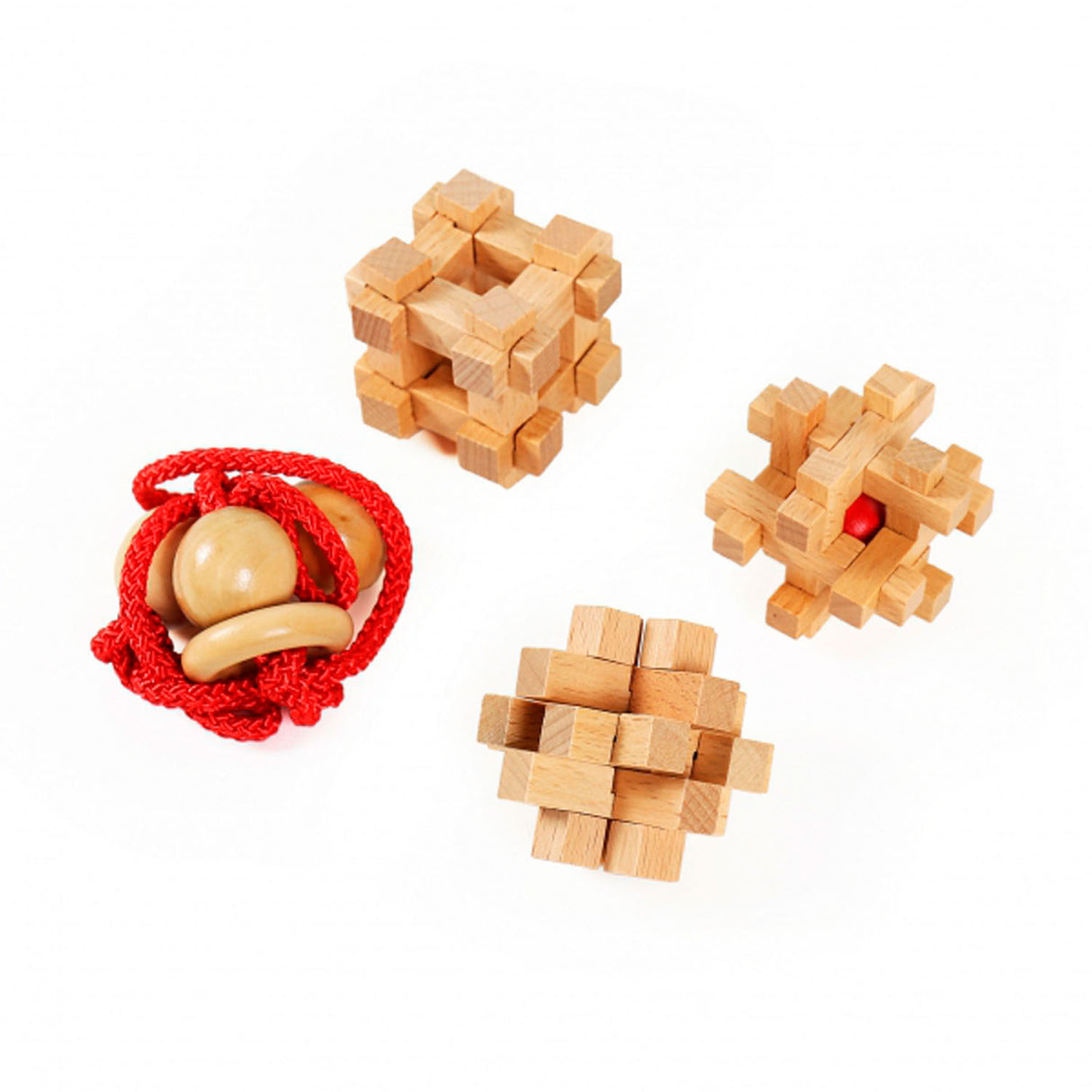 Eureka puzzles cérébraux en bois extrême, 4 pcs.