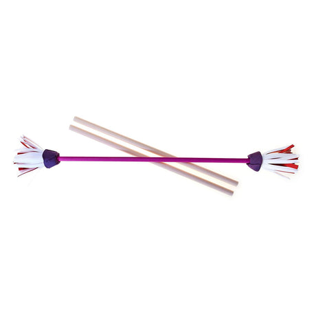Eureka jongle avec un bâton de fleur - violet