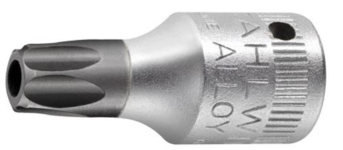 Stahlwille douille torx 1 4 -t10 avec trou percé