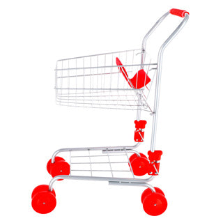 Panier métal rouge