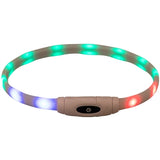 Trixie collier pour chien lumineux USB silicone rechargeable multicolore