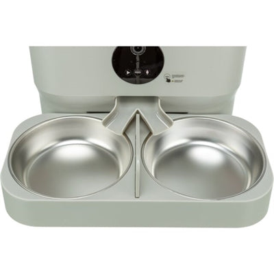Trixie gamelle à nourriture abreuvoir double pour #24347 plastique acier inoxydable blanc