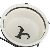 Trixie gamelle pour chien céramique blanc noir