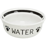 Trixie gamelle pour chien céramique blanc noir