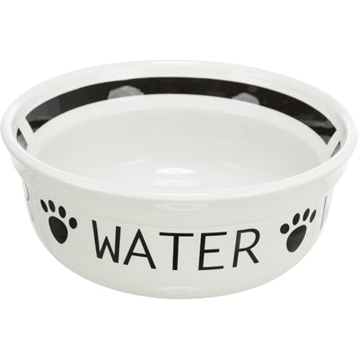 Trixie gamelle pour chien céramique blanc noir