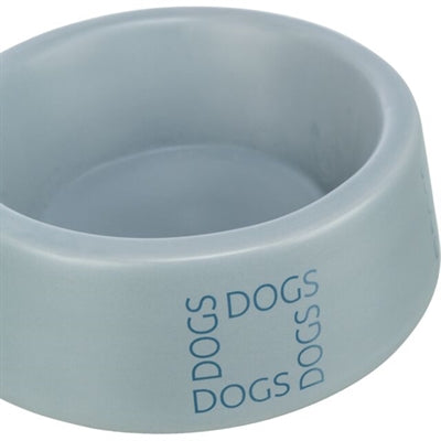 Trixie Food Bowl bere cani cespugli ceramica blu grigio