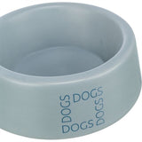 Trixie Food Bowl trinken Mülleimer Hunde Hunde Keramikgrau Blau