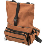 Trixie rolltop backpack with hip bag with belt rust