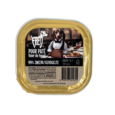 Freds Kuipje Dog Pure Wild Boar Perutnina