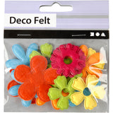 Fleurs en feutre Creativ company, dimension 35x45 mm, épaisseur 1,2 mm, 16 pièces 1 boîte