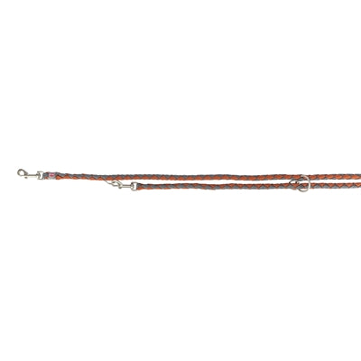 Trixie Dog Leash Cavo Justerbar Rust Graphite Gray