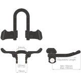 Controltech - falcon triathlon tt aerobar mini clip-on en aluminium
