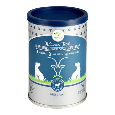 Pawfect freeze dried treats goat liver