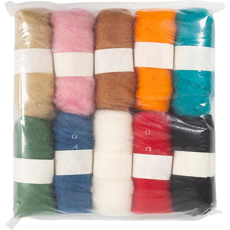 Laine cardée Creativ company, 10x25gr