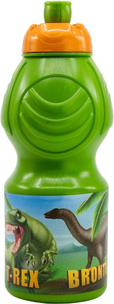 Stor s.l. drinkbeker drinkfles t-rex - dinosaurus - 400 ml - jurassic world