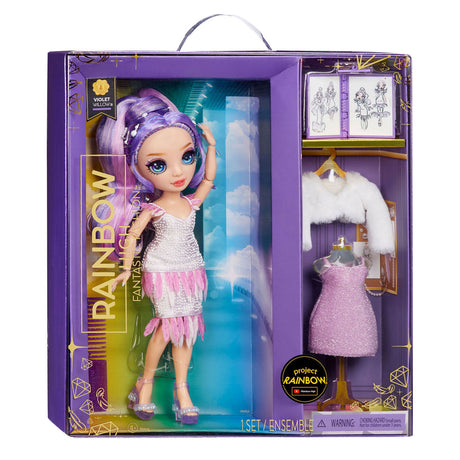 Poupée mannequin fantastique Rainbow High de Mga Entertainment - Violet