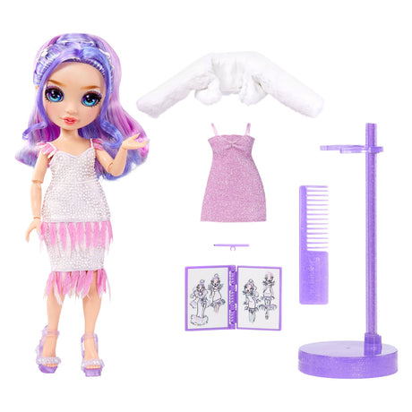 Poupée mannequin fantastique Rainbow High de Mga Entertainment - Violet
