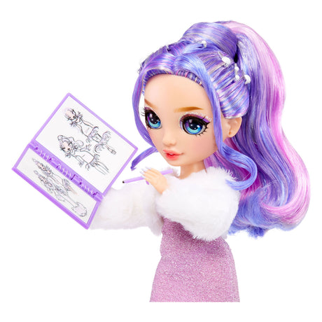 Poupée mannequin fantastique Rainbow High de Mga Entertainment - Violet
