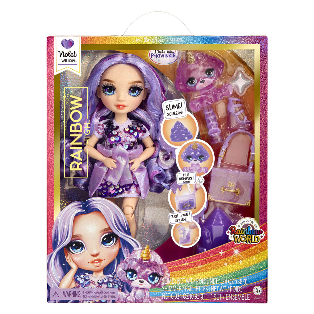 Mga entertainment rainbow high classic pop - violet