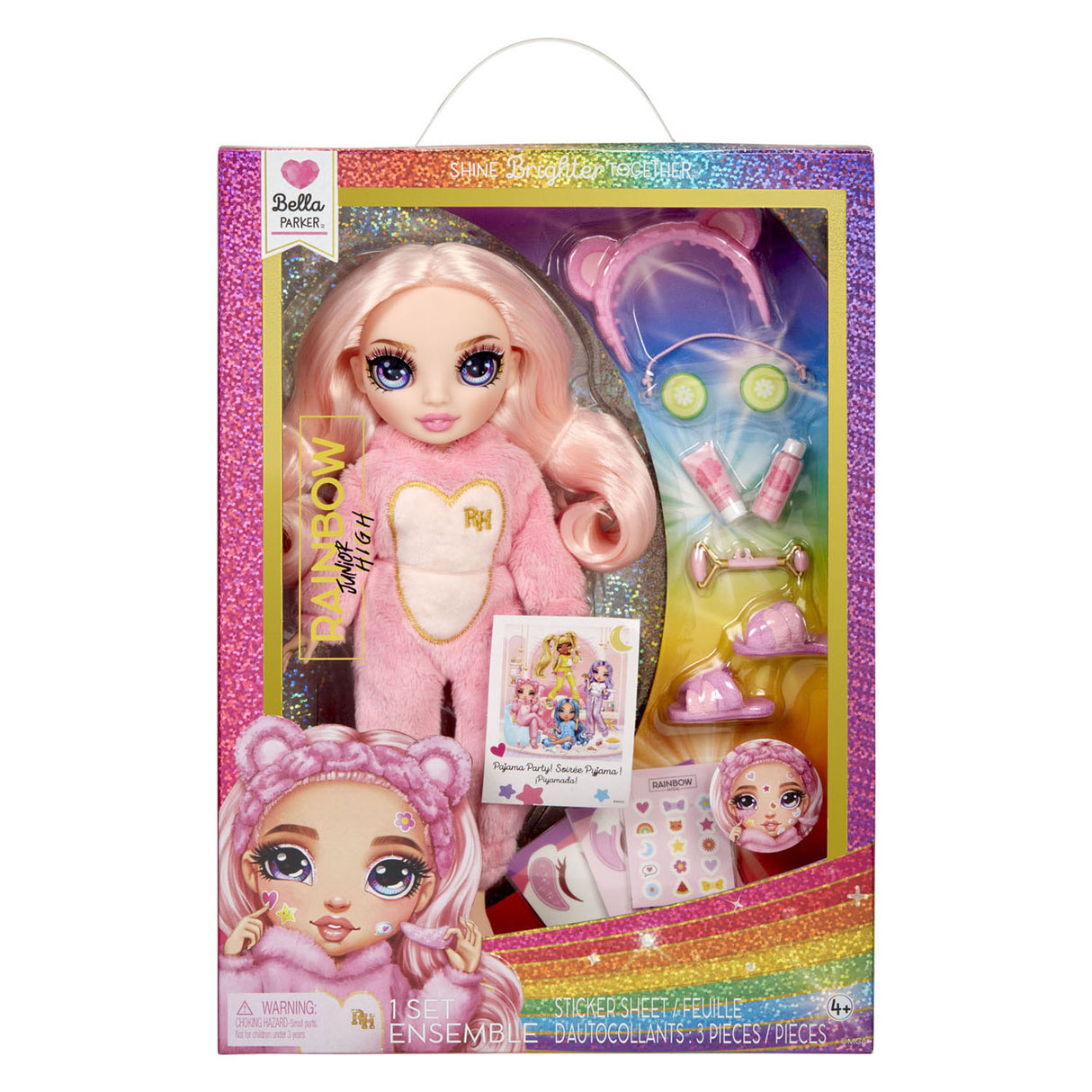 MGA Entertainment Rainbow High Junior High Pajamaparty-Modepop Bel