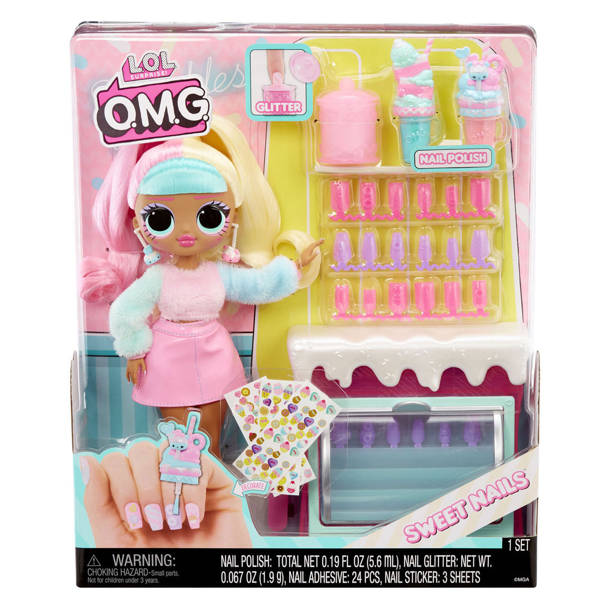 ¡Sorpresa de entretenimiento de MGA! DIOS MÍO. Sweet Nails - Candylicious