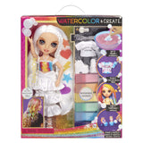 MGA Entertainment Rainbow High Watercolor Opret -modepop - Brune øjne