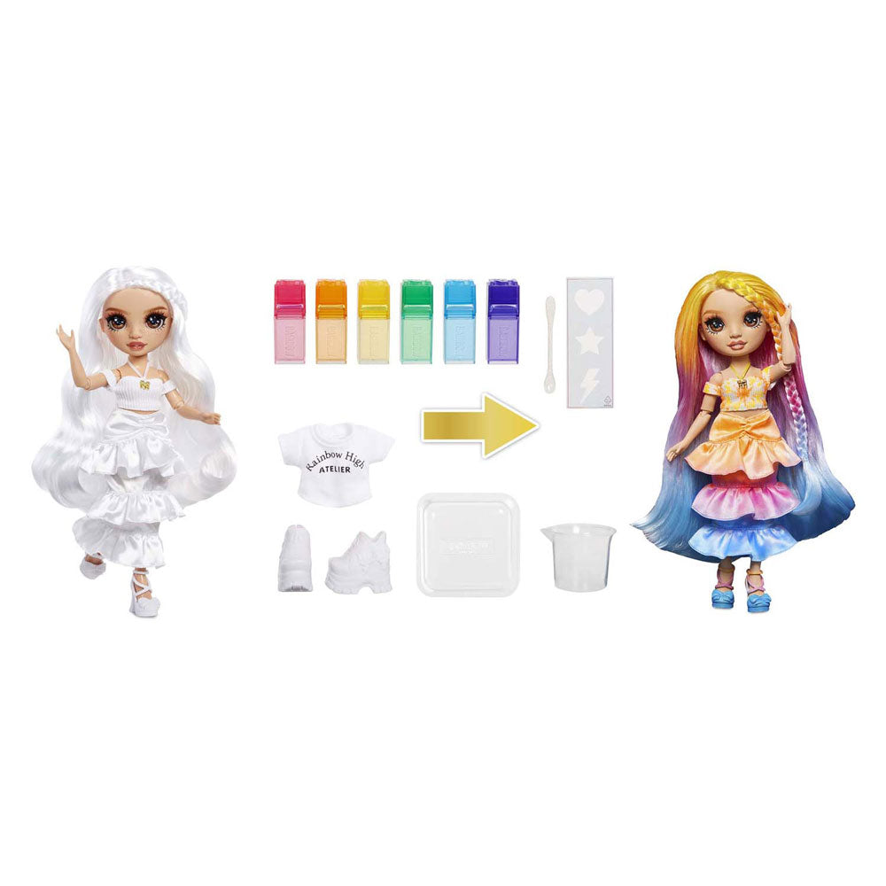 MGA Entertainment Rainbow High Watercolor Create -ModePop - Brown Eyes