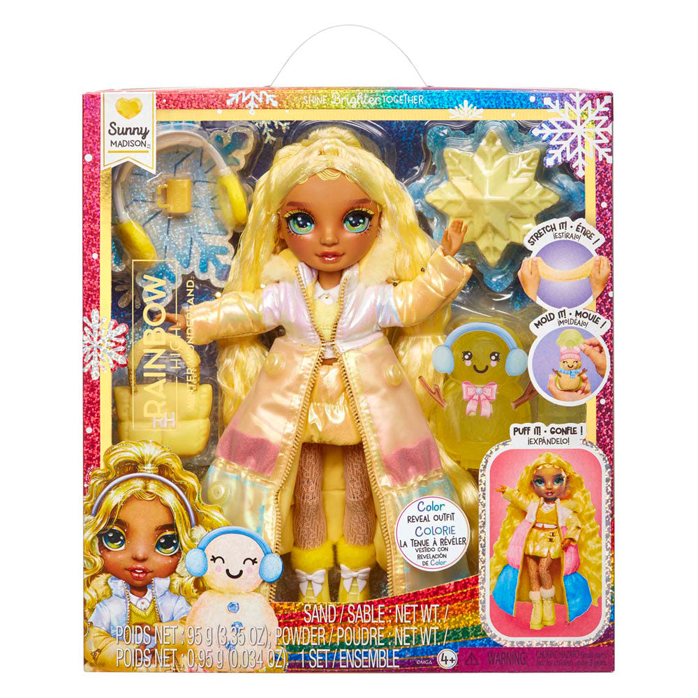 Rainbow high winter wonderland pop - sunny geel