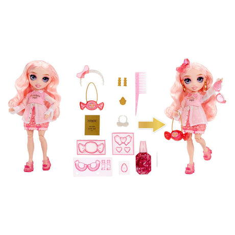 Mga entertainment poupée de mode arc-en-ciel à haute cristallisation - bella