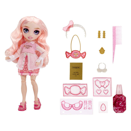 Mga entertainment poupée de mode arc-en-ciel à haute cristallisation - bella