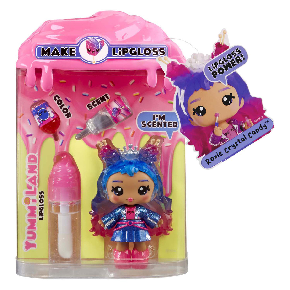 Mga Entertainment Yummiland Doll - Roxie Crysal Candy avec ensemble de brillant à lèvres