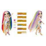 Mga entertainment poupée haute couture arc-en-ciel avec craie pour cheveux - arc-en-ciel amaya