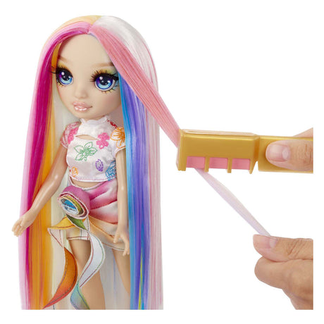 Mga entertainment poupée haute couture arc-en-ciel avec craie pour cheveux - arc-en-ciel amaya