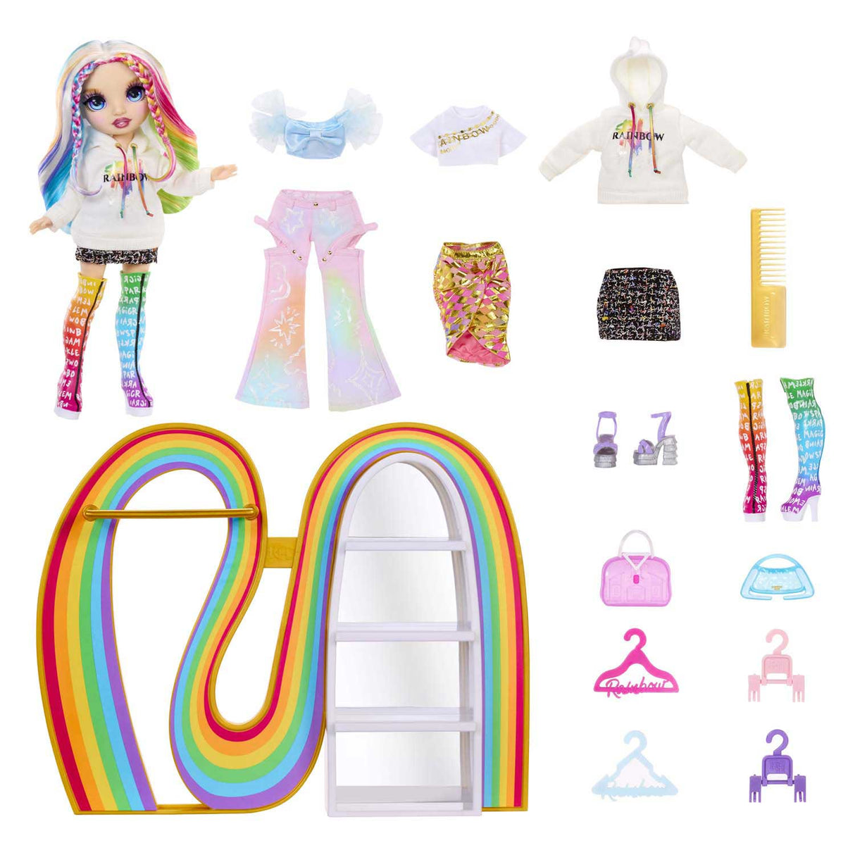 Mga Entertainment Rainbow High Ensemble de jeu pour placard arc-en-ciel d'Amaya