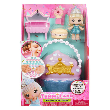 Mga Entertainment Ensemble de jeu de trousse de beauté et poupée de brillant à lèvres - Cupcake