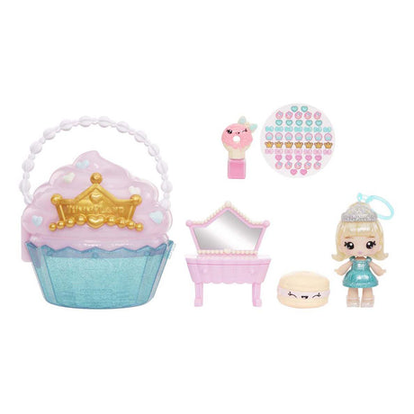 Mga Entertainment Ensemble de jeu de trousse de beauté et poupée de brillant à lèvres - Cupcake