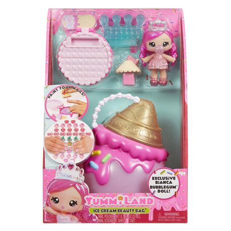 Yummiland coffret de beauté sac de beauté - cornet de crème glacée pop brillant à lèvres