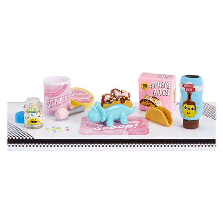 Miniverse make it mini foods : dîner série 4 - kit de bricolage - fabrication de miniatures - collations et boissons - table incluse