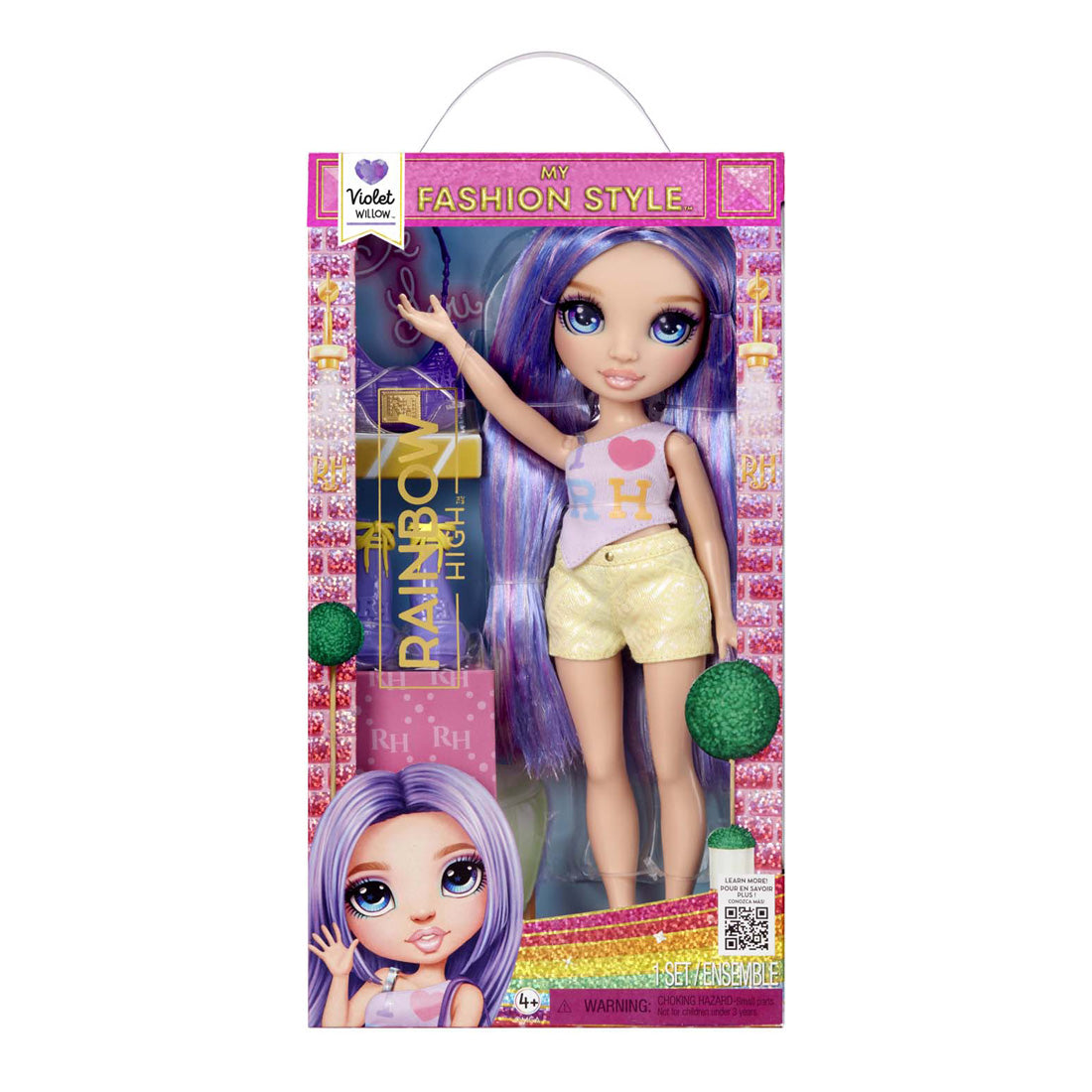 Mga divertissement arc-en-ciel haut mon style de modeviolet | 2 pièces