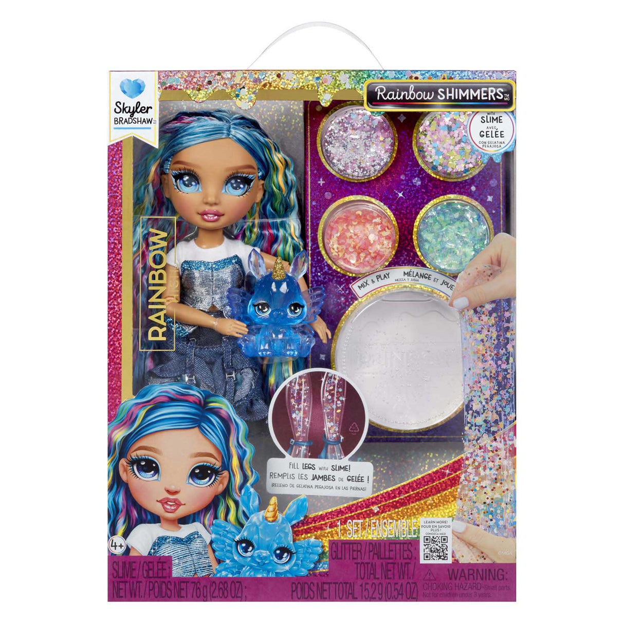 Mga Entertainment poupée de haute couture arc-en-ciel avec slime - Skyler