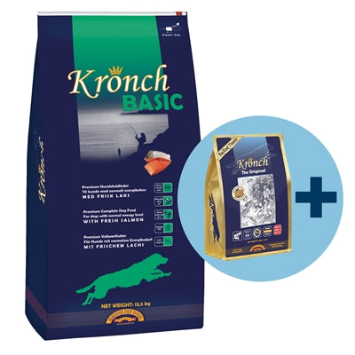 Kronch Basic Adult with free Kronch 100% Salmon snacks