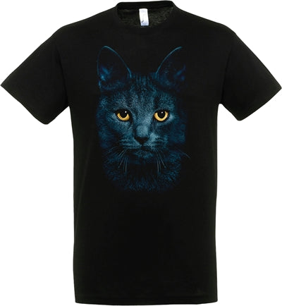 T-Shirt Black Cat Black